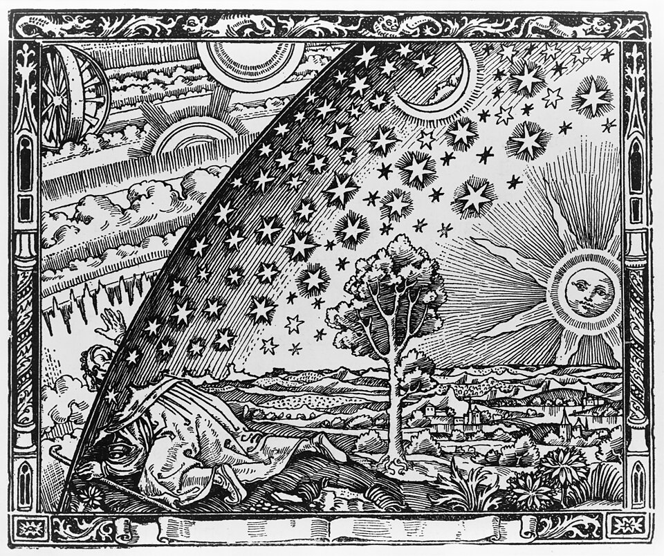 Fig. 1 'The Flammarion engraving' - a wood engraving by an unknown artist that first appeared in Camille Flammarion's L'Atmosphère: Météorologie populaire (1888).
